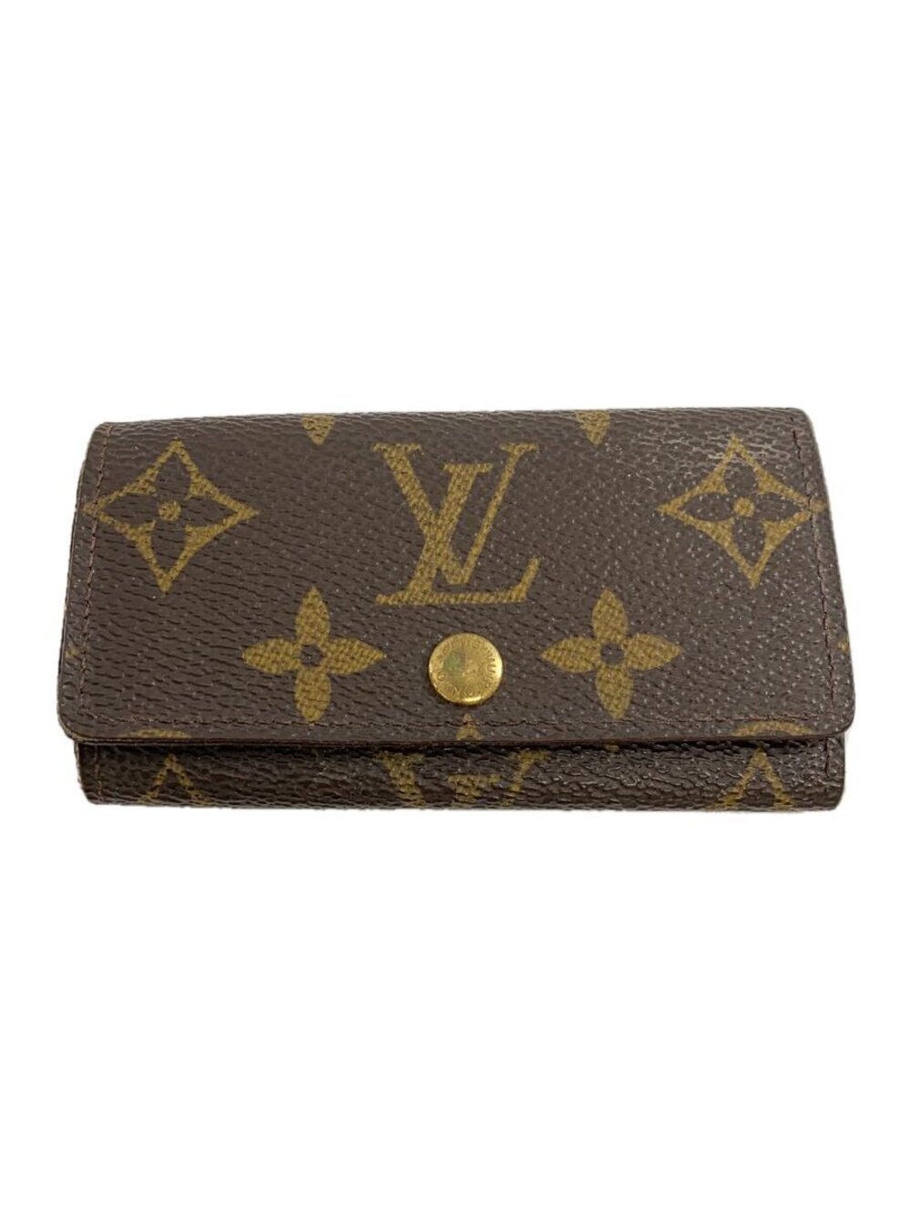 LOUIS VUITTON Key Case Wallet Camel Brown Monogram